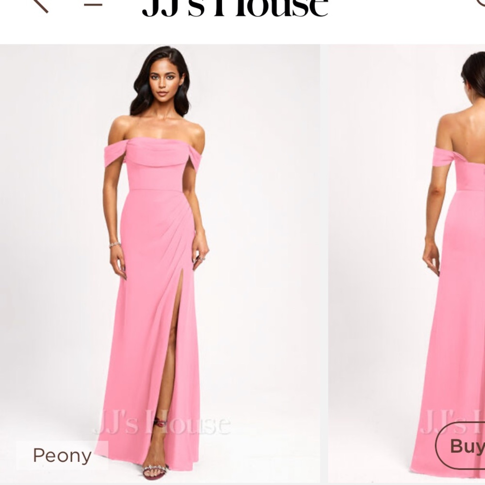 JJs House Peony Off-Shoulder Maxi Dress